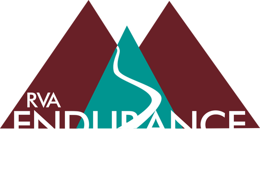 Abstract mountain logo for RVA Endurance PT